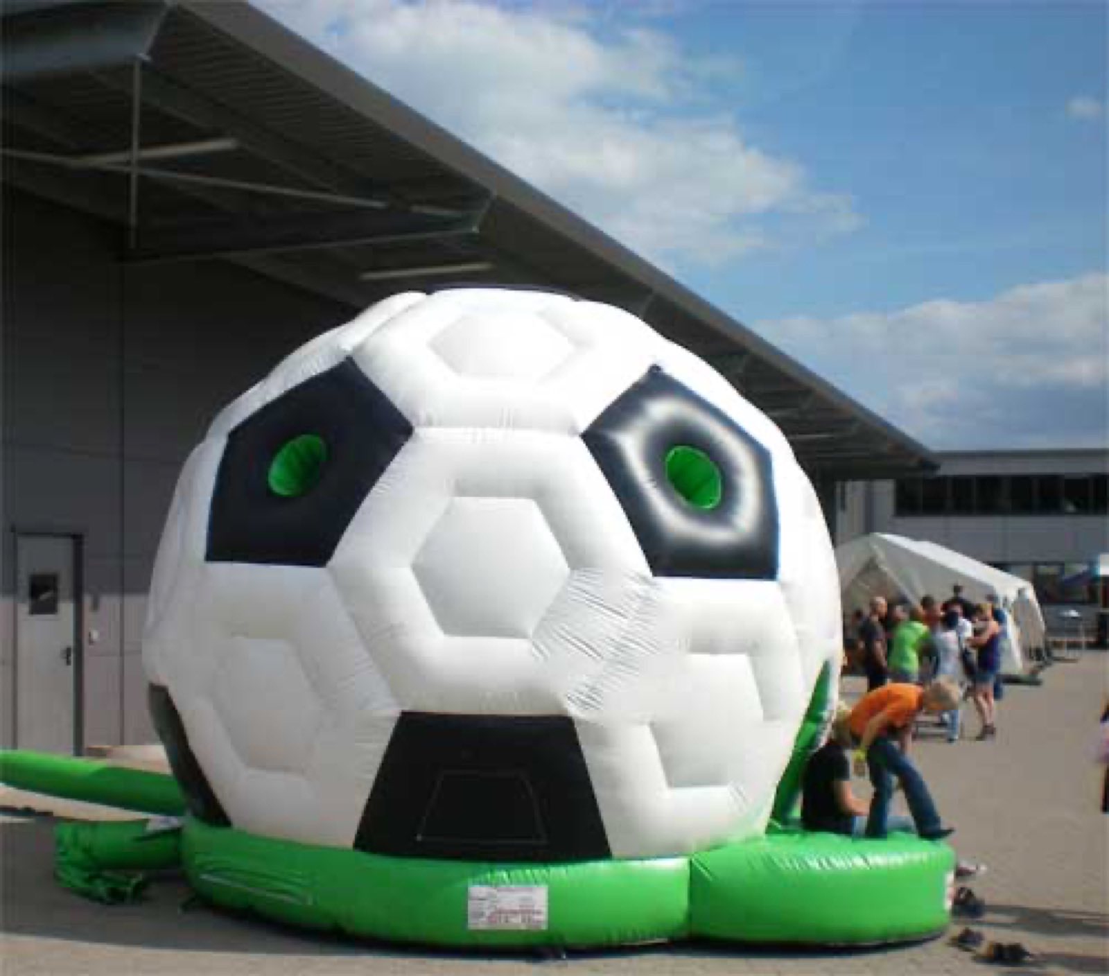 Hüpfburg Fussball