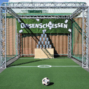 Dosenschießen Soccertool mieten