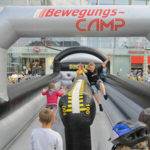 Bungy Running mit Firmenlogo 