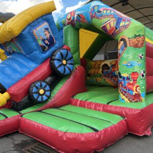 Aufblasbare Lokomotive Hüpfburg mieten für Events Aufblasbare Lokomotive Hüpfburg mieten für Events