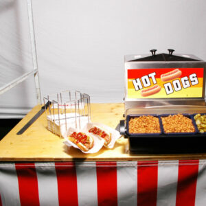 Imbissstand mit Hot Dog Maschine Mieten