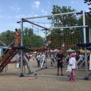 Mobiler Klettergarten für Kinder Vermietung