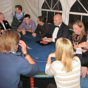 Pokertisch mit Croupier mieten