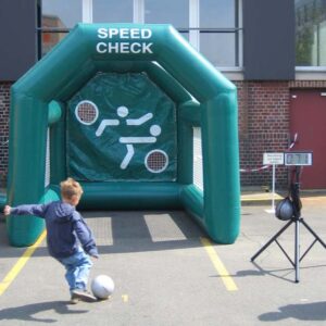 speed kick schuss geschwindigkeit mieten