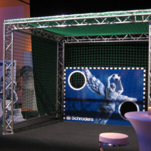 Torwand Torschusskaefig Firmenbranding