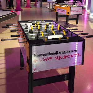 Turnierkicker mit Kundenwerbung
